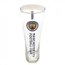 Manchester City Official Peroni Style Pint Glass - Multi-Colour