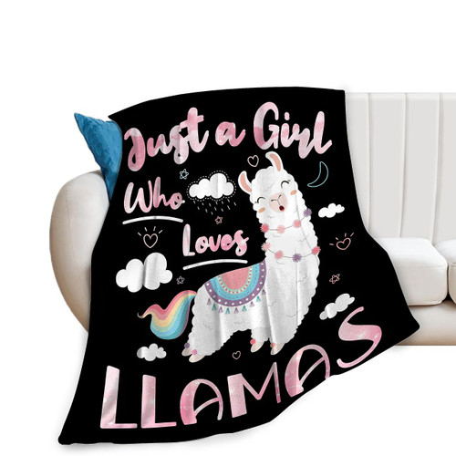Llama Blanket Cute Llama Plush Throw Blanket Super Soft Cozy Warm Fleece Just A Girl Who Loves Llamas Bedding Alpaca Blanket Gifts for Kids Girls Boys Women 40"X50" Llama Blanket Cute Llama Plush Throw Blanket Super Soft Cozy Warm Fleece Just A Girl Who Loves Llamas Bedding Alpaca Blanket Gifts for Kids Girls Boys Women 40"X50"
