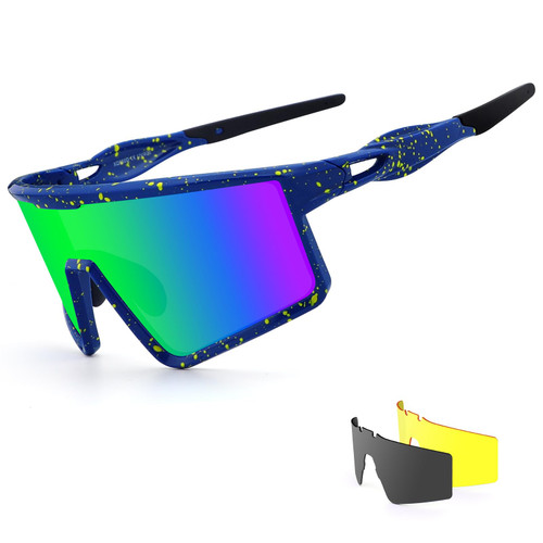 Xiyalai Pit Sunglasses, Polarized Sports Glasses for Men Women with 3 Interchangeable Lenses, Baseball Cycling Running Fishing Golf Xiyalai Pit Sunglasses, Polarized Sports Glasses for Men Women with 3 Interchangeable Lenses, Baseball Cycling Running Fishing Golf