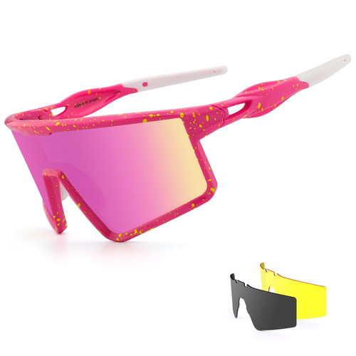 Xiyalai Polarized Sports Viper Sunglasses for Men Women Youth with 3 Interchangeable Lenses, Baseball Cycling Running Fishing Golf Glasses Xiyalai Polarized Sports Viper Sunglasses for Men Women Youth with 3 Interchangeable Lenses, Baseball Cycling Running Fishing Golf Glasses