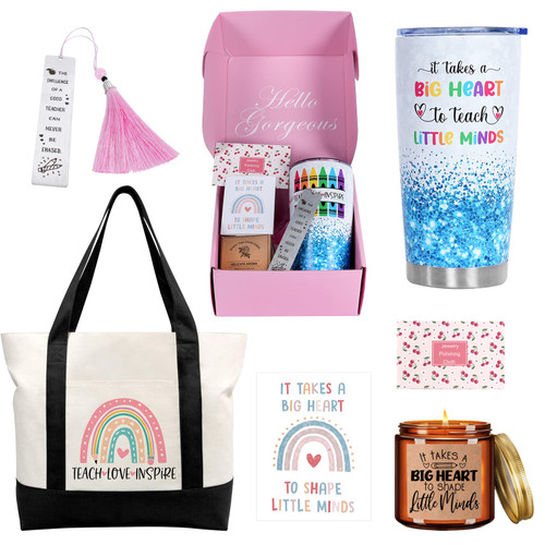 Teacher Appreciation Gifts for Women, Best Teacher Christmas Gifts, Stainless Steel Unique Funny Thank You/Retirement/Christmas/Birthday Baskets Gifts for Teachers Teacher Appreciation Gifts for Women, Best Teacher Christmas Gifts, Stainless Steel Unique Funny Thank You/Retirement/Christmas/Birthday Baskets Gifts for Teachers
