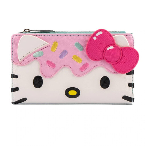 Loungefly Sanrio Hello Kitty Cupcake Faux Leather Flap Wallet Loungefly Sanrio Hello Kitty Cupcake Faux Leather Flap Wallet