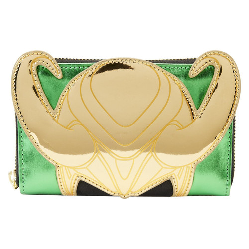 Loungefly Marvel Metallic Loki Zip Around Wallet Loungefly Marvel Metallic Loki Zip Around Wallet
