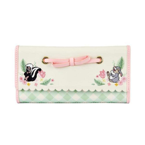 Loungefly Disney Bambi Springtime Gingham Trifold Wallet Loungefly Disney Bambi Springtime Gingham Trifold Wallet