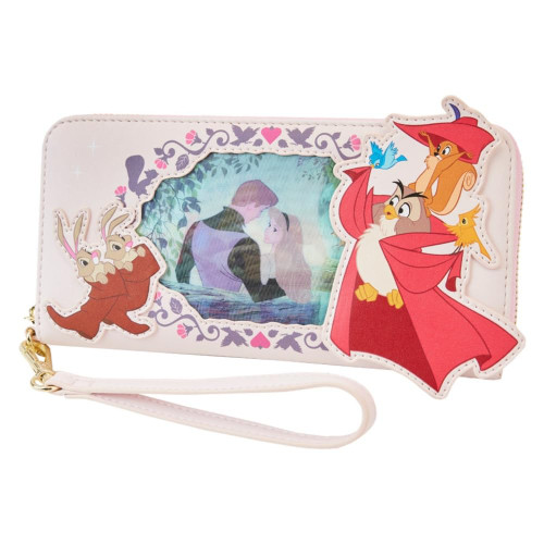Loungefly Disney Sleeping Beauty Princess Lenticular Wristlet Faux Leather Wallet Loungefly Disney Sleeping Beauty Princess Lenticular Wristlet Faux Leather Wallet