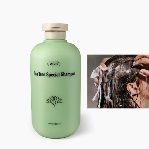 VGO Tea Tree Special Shampoo Strengthening Moisturizing Shampoo Repairing for Damaged Hair Deep Cleans & Refreshes Scalp All Hair Types, 500ml / 16.9oz VGO Tea Tree Special Shampoo Strengthening Moisturizing Shampoo Repairing for Damaged Hair Deep Cleans & Refreshes Scalp All Hair Types, 500ml / 16.9oz