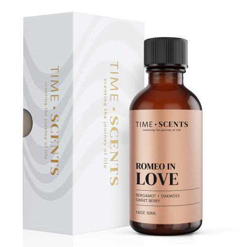 Essential Oil Blend Diffuser Oil - Romeo in Love Hotel Inspired Home Fragrance Oil for Diffuser, Aromatherapy Oils for Aroma Diffuser for Home - Bergamot Essential Oil, Berry, Jasmine, Amber (1.6 oz)