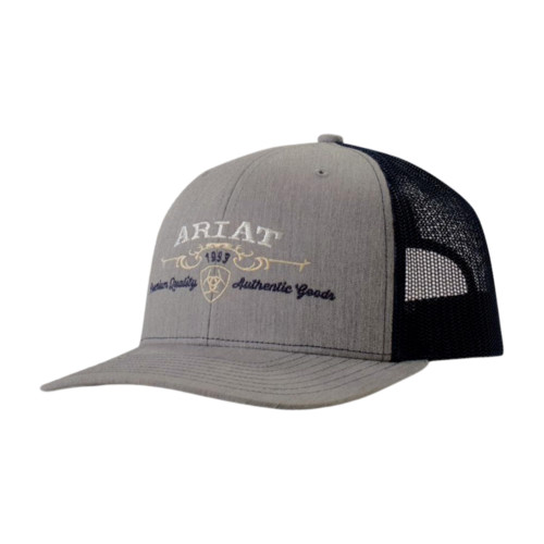 ARIAT Mens Flexfit 110 Cap - Embroidered Name Logo, Denim