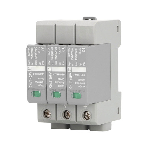 NOGRAX 3P 20KA-40KA Photovoltaic Surge Protective Device DC Surge Protector 1000V Surge Arrester Device CHLT-40PV Protector