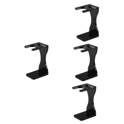 FRCOLOR 4pcs Beard Brush Holder Safety Razor Shaving Stand Electric Razor for Men Shaving Razor Rack Shaving Brush Stand Shavers for Men Razors Shaving Brush Rack Desk Acrylic Man Oil Head