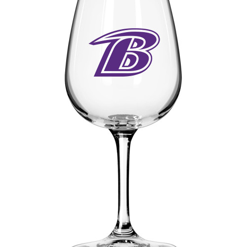 logobrands Baltimore Ravens Logo 12oz. Stemmed Wine Glass