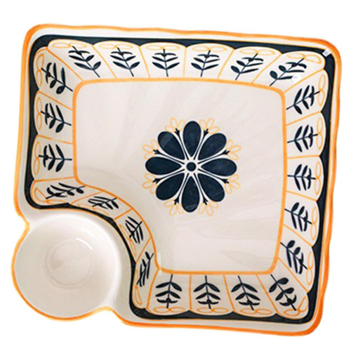 GOOHOCHY ceramic dumpling plate soy sauce dipping dish sushi tray chiller salad plate dip serving tray sushi server porcelain sushi plates sushi serving tray ceramics household dip tray GOOHOCHY ceramic dumpling plate soy sauce dipping dish sushi tray chiller salad plate dip serving tray sushi server porcelain sushi plates sushi serving tray ceramics household dip tray