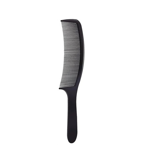 SURURA Haircombforwomen Professional Haircutting Comb Curved Barber Clipper Comb Hairdressing Stylist Supplies Haircutting Comb (Color : Black)