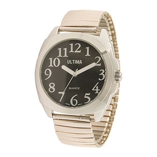 Ultima Low Vision Watch - Black Dial - Expansion Band - Unisex