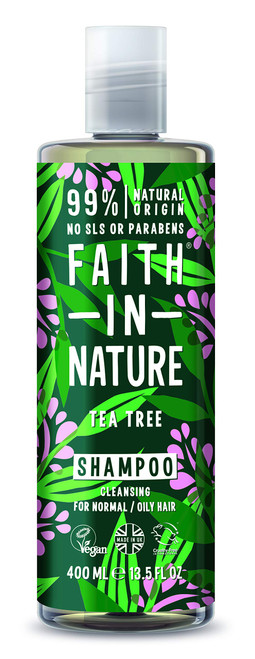 FAITH IN NATURE Tea Tree Shampoo 400ml (PACK OF 2)