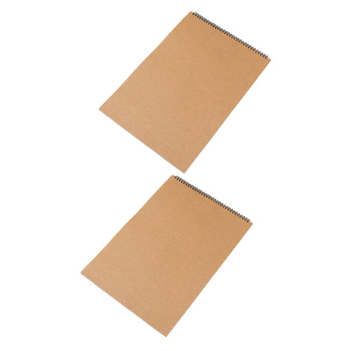 Operitacx 2pcs Drawing Scribbling Pad Portrait Sketchbook A4 Sketchbook Student Sketch Book Beginner Sketchbook Painting Sketch Book A4 Notebook Coil Sketch Book Paper A3 Draft Blank