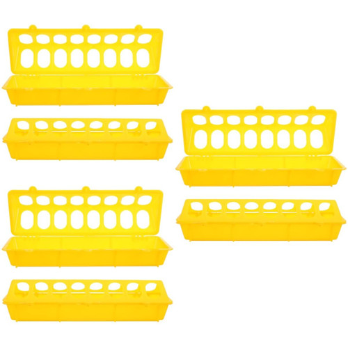 Yardwe 6 Pcs Feeding Water Feeder Quail Feeder Bird Food Dispenser Birdcage Feeder Poultry Feeder Chicken Feeder Trays Pigeon Chicken Feeder Chicken Trough Parrot Plastic Clamshell Yardwe 6 Pcs Feeding Water Feeder Quail Feeder Bird Food Dispenser Birdcage Feeder Poultry Feeder Chicken Feeder Trays Pigeon Chicken Feeder Chicken Trough Parrot Plastic Clamshell