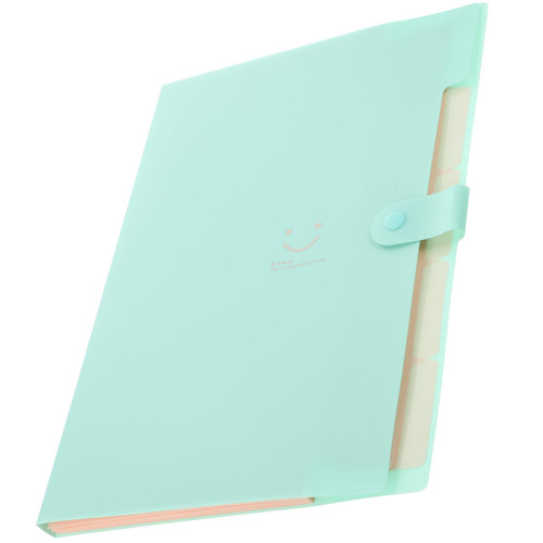 NOLITOY 4pcs a4 Folder a4 Letter Size File folders File Folder Holder Accordion Document Folder Paper Plastic Filling folders File Folder with snap Closure Prize Office pp Scalable