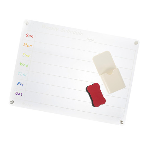 Ciieeo White Boards Acrylic Write Board for Wall Refrigerator Planning Whiteboard Fridge Board Clear Blank Dry Erase Board Clear Acrylic Dry Erase Board Magnetic The List