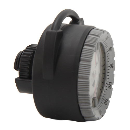 Azusumi 50M Underwater Diving Compass Luminous Magnetic Waterproof Tube Clamp Diving Compass for Scuba Diving Water Sports (Grey)