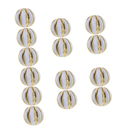 DOITOOL 14 Pcs Paper Lantern Japanese Lantern Hanging Ornament Lamp Japandi Decor Foil Hanging Lantern Paper Ornaments Paper Balloon Honeycomb Lanterns Decor Gold Trim Ranta Manual Iron