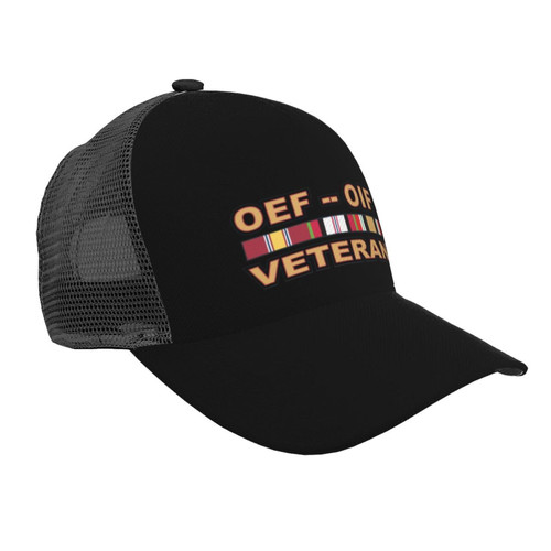 Tavos Operations Enduring Freedom (OEF) and Iraqi Freedom (OIF) Veteran Trucker Hat - Mesh Baseball Snapback Cap for Men Outdoors Black Tavos Operations Enduring Freedom (OEF) and Iraqi Freedom (OIF) Veteran Trucker Hat - Mesh Baseball Snapback Cap for Men Outdoors Black