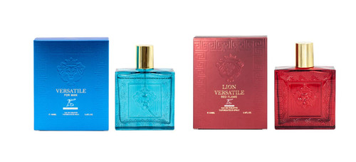 Lion Versatile & Lion Versatile Red Flame, Cologne for Men Eau De Toilette Natural Spray, Lion Versatile & Lion Versatile Red Flame 3.4oz Fl Oz/100ml each, Masculine Scent (Pack of 2) - Clashoky Lion Versatile & Lion Versatile Red Flame, Cologne for Men Eau De Toilette Natural Spray, Lion Versatile & Lion Versatile Red Flame 3.4oz Fl Oz/100ml each, Masculine Scent (Pack of 2) - Clashoky