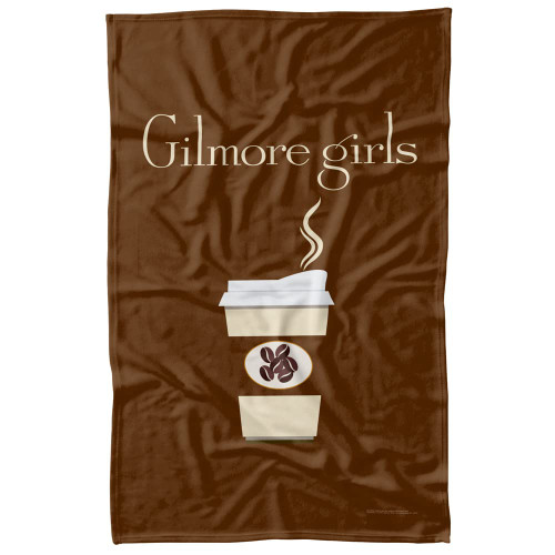LOGOVISION Gilmore Girls Paper Cup Logo Fleece Blanket 36" x 58"