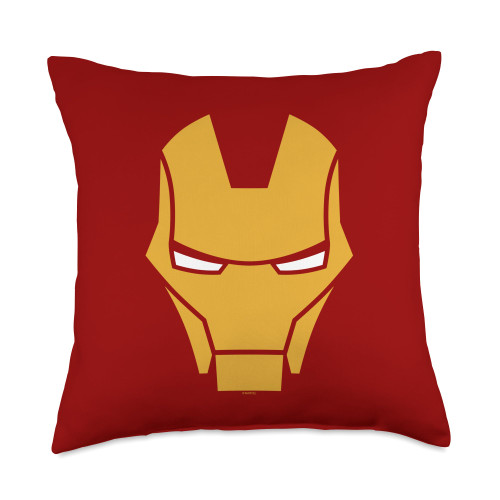 Marvel Avengers Iron Man Big Face Throw Pillow, 18x18, Multicolor