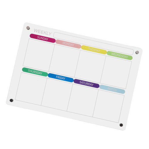 STOBOK Refrigerator Weekly Fridge Calendar Weekly Planner Board Clear Dry Erase Board for Wall Weekly Dry Erase Board Clear Weekly Planner for Fridge Magnetic Whiteboard Acrylic STOBOK Refrigerator Weekly Fridge Calendar Weekly Planner Board Clear Dry Erase Board for Wall Weekly Dry Erase Board Clear Weekly Planner for Fridge Magnetic Whiteboard Acrylic