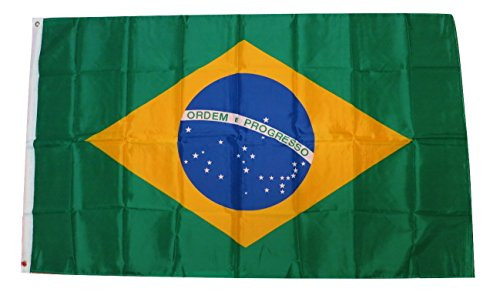TrendyLuz Flags Brazil Brazilian Brasil Brasileiro National Country Banner Flag 3x5 Feet