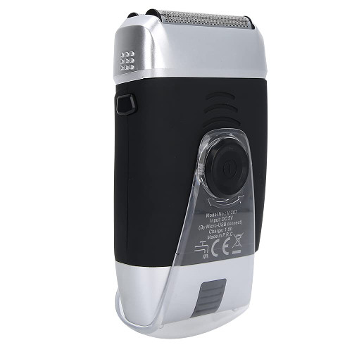 Rechargeable Electric Shaver Men Bald Head Trimmer Beard Shaver Machine Efficient Reciprocating Blades for Smoothing Clean Shave