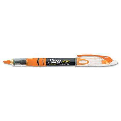 SHARPIE Accent Liquid Pen Style Highlighter, Chisel Tip, Fluorescent Orange, Dozen, Sold as 1 Dozen