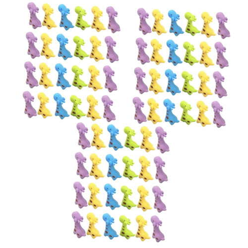 VILLCASE 72 Pcs Animal Eraser Puzzle Erasers Pink Erasers Cartoon Eraser Pencils Bulk Giraffe Stationery Pull Apart Erasers Take Apart Erasers Pets Small Erasers Statue Mini Child Plastic