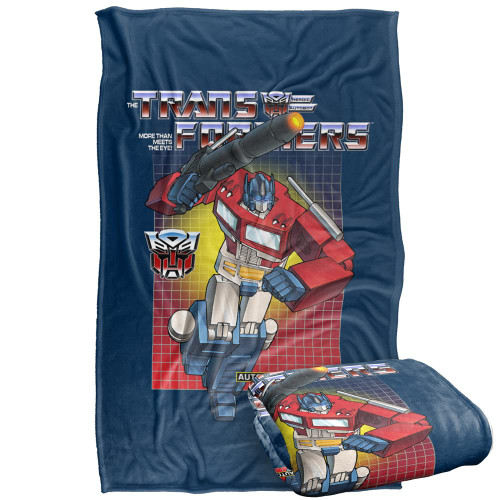 Transformers Optimus Prime Silky Touch Super Soft Throw Blanket 36" x 58"