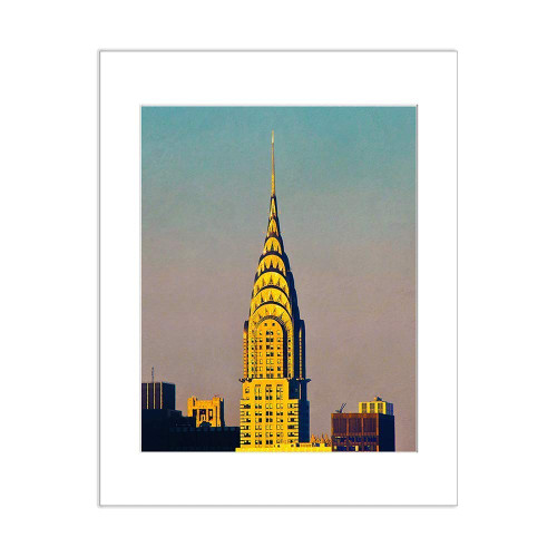 Chrysler Building New York City 5x7 Inch Print Matted to 8x10 Photograph Urban Decor Chrysler Building New York City 5x7 Inch Print Matted to 8x10 Photograph Urban Decor
