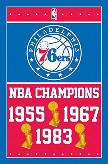 Trends International Philadelphia 76ers Champions Wall Poster 22.375" x 34" Trends International Philadelphia 76ers Champions Wall Poster 22.375" x 34"
