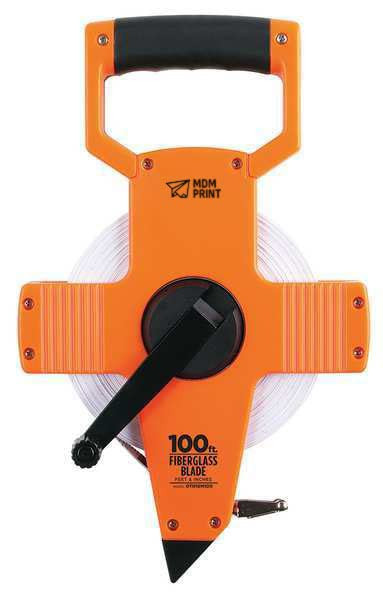 Tape Measure,1/2 in x 100 ft/30m,Pumpkin