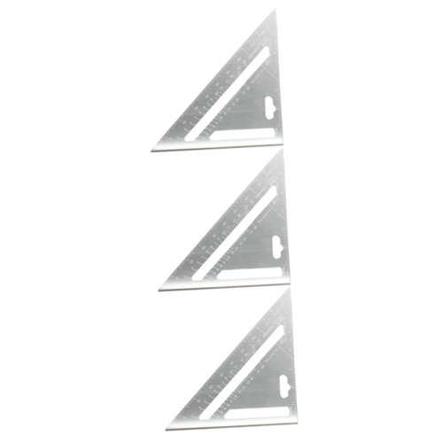 Uonlytech 3pcs 7 45 Carpenter Tools Rafter Ruler Carpenter Measurement Tool Ruler Protractor Multifunction Angle Ruler