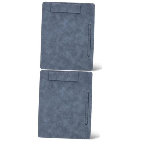 STOBOK 2pcs Folder Board Pencil Paper Clipboard File Clipboards Exam Paper Base Writing Base Plate Clip Boards Conference Writing Board Exam Paper Clips Office Business Pu Organizer
