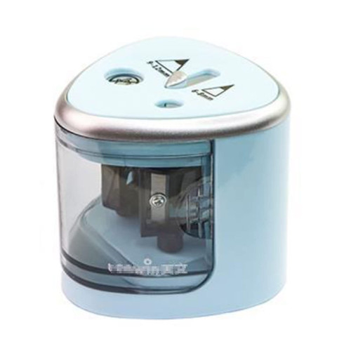 FURLOU Sacapuntas Electric Pencil Sharpeners for Kids Automatic Small Battery Operated Double-Hole Pencil Sharpener for Artist Classroom School Work Office Colored Makeup Pencils Classroom Pen (Color