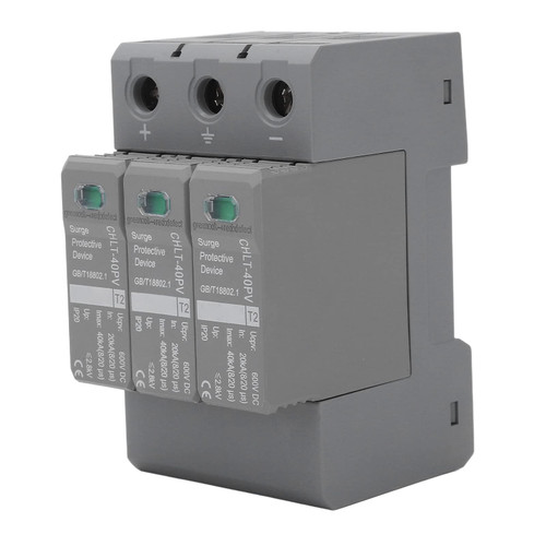 NOGRAX 3P 20-40KA Surge Protective Device DC Surge Protector 600V Low Voltage Arrester Lightning Protector Flame Retardant Shell Protectors