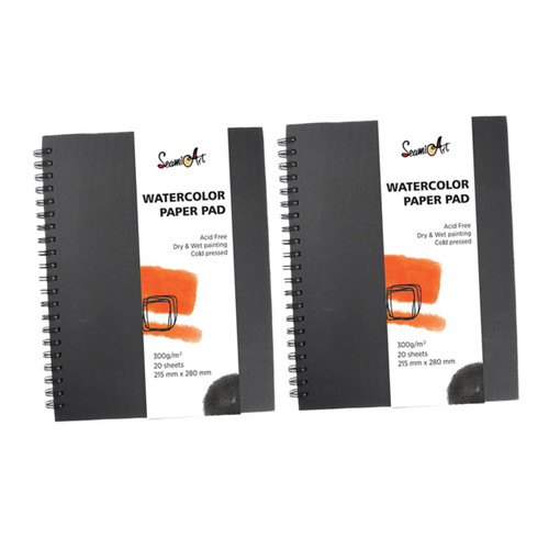 NUOBESTY 2pcs Drawing Book Sketch Books for Drawing Graffiti Notepad Art Sketch Book Painting Book Watercolor Sketch Book Watercolor Pad Painting Notepad Student Paper Sketchbook Tearable
