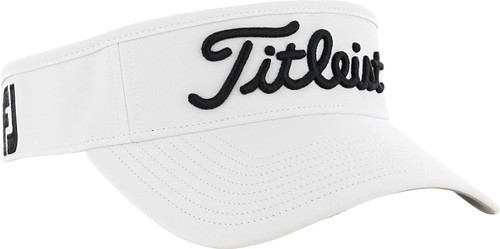 Titleist Tour Performance Staff Collection Golf Visor 2018 White/Black One Size Fits All