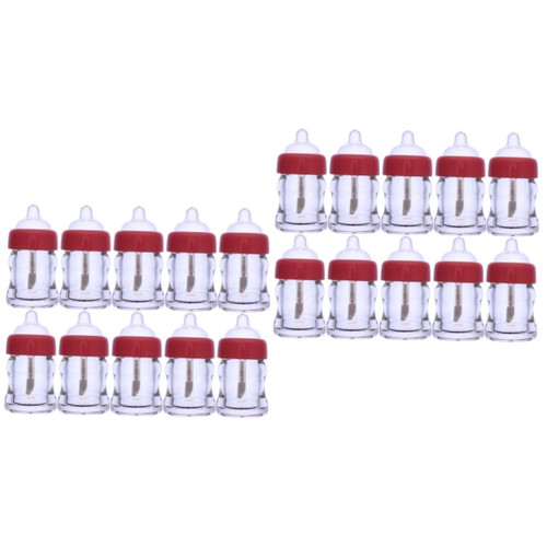 Mipcase 30 Pcs Baby Bottle Lip Glaze Empty Tube Lipstick Empty Tube Lip Balm Bottle Lip Balm Container Lipstick Gloss Tube Empty Lip Gloss Tube Travel Plastic Sample Multicolor