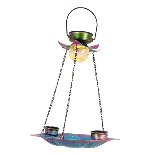 Toddmomy Solar Bird Feeder Bird Feeder with Led Lights Solar Light Bird Feeder Hummingbird Feeder Lantern Decor Light up Bird Feeder Solar Hanging Outdoor Bird Feeders Shine Pp Bird House