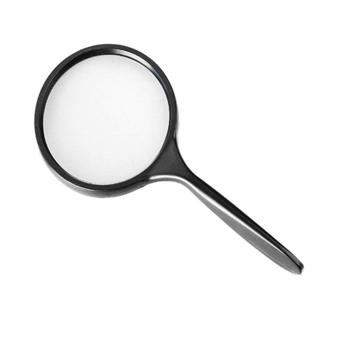RAUGAJ Magnifiers,5X Handheld Magnifying Glass Hd Lens Seniors Reading Kids Students Read Newspapers Maps Identification Portable Magnifier