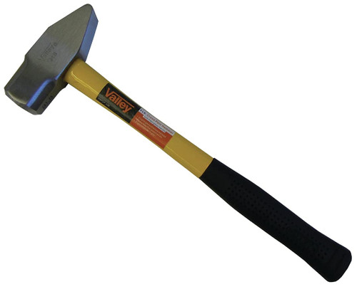 Valley HMFCP-03B 3 Lb. Cross Pein Hammer, 16" Fiberglass Handle