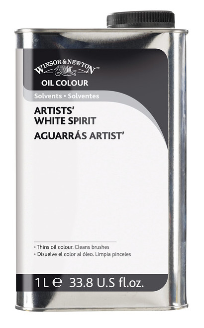 Winsor & Newton Artists' White Spirits, 1 Litre (33.8-oz) Can