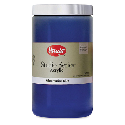 Utrecht Studio Series Acrylic Paint - Ultramarine Blue, Quart